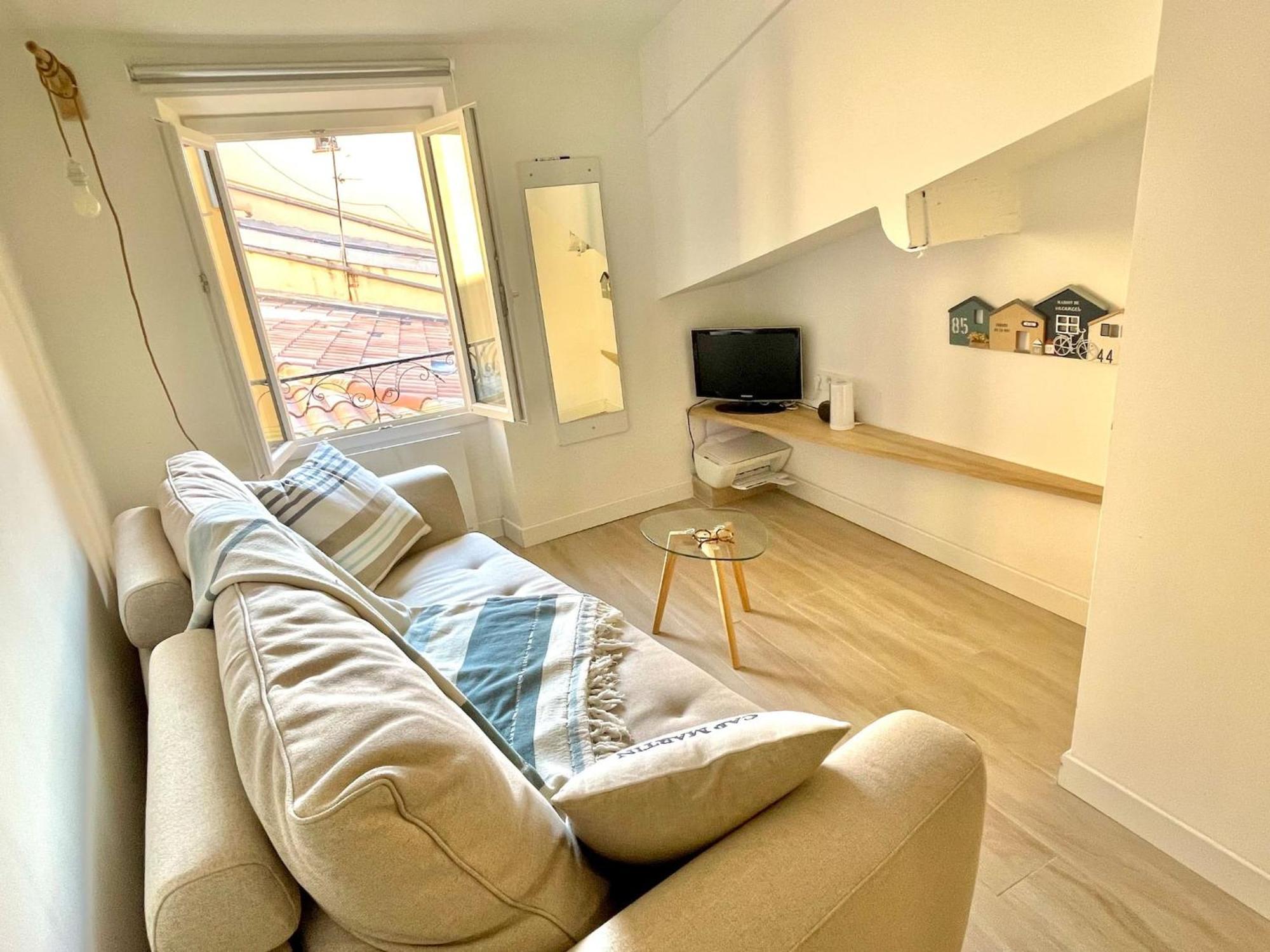 "Charmant Studio Moderne" Centre, Proche Plage 芒通 外观 照片