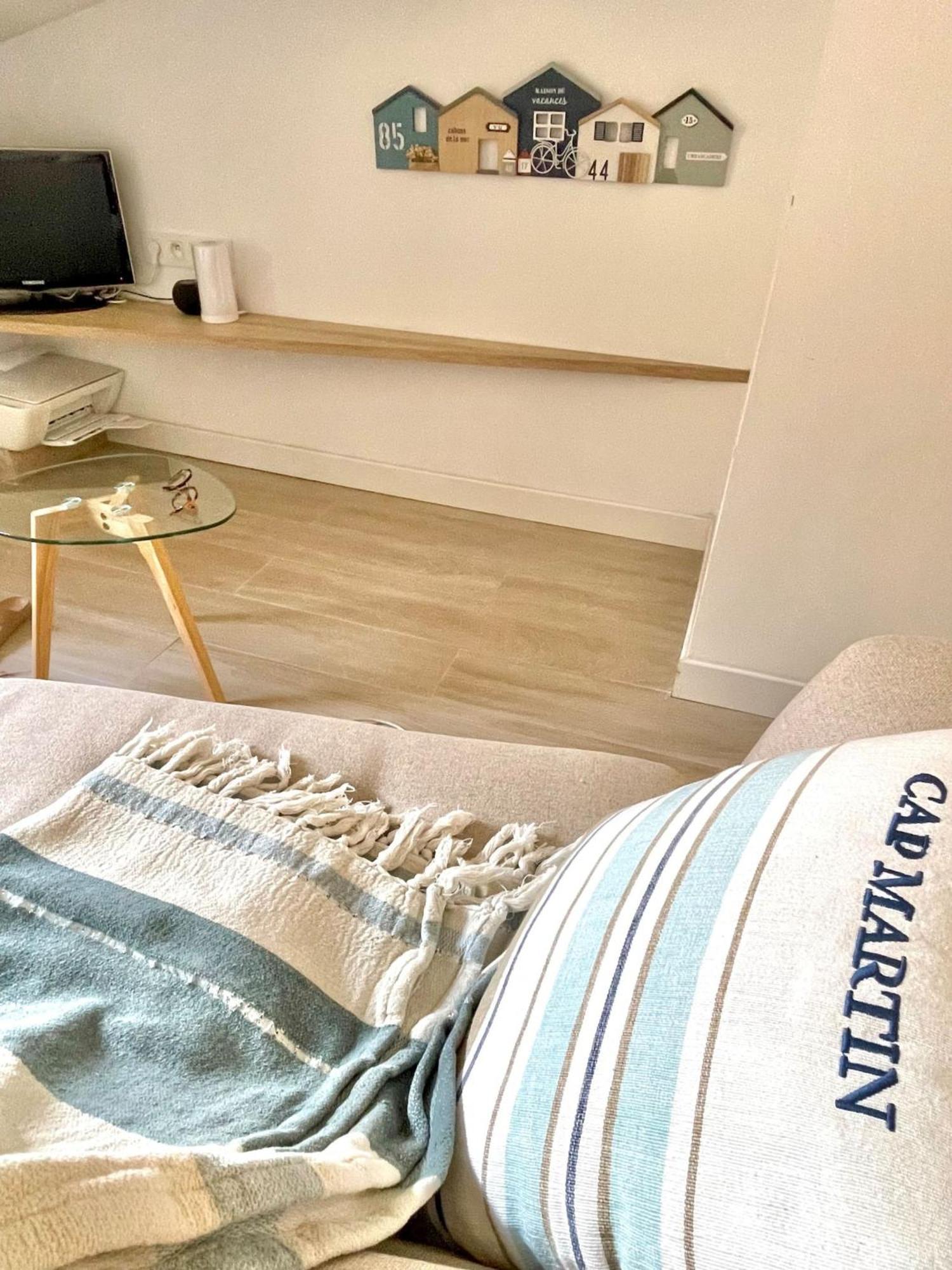 "Charmant Studio Moderne" Centre, Proche Plage 芒通 外观 照片